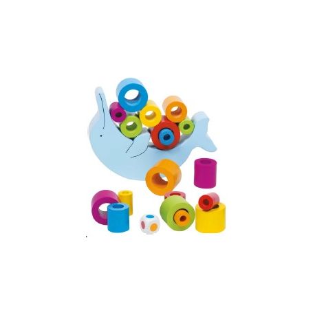 BALANCE DELFINO IN LEGNO PER BAMBINI