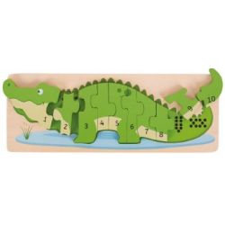 PUZZLE LEGNO COCCODRILLO DEI NUMERI