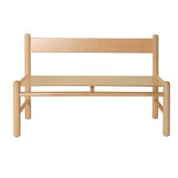 PANCA CON SCHIENALE 90 CM 31 cm COLORE NATURALE