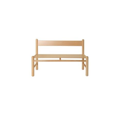 PANCA CON SCHIENALE 90 CM 31 cm COLORE NATURALE PER BAMBINI