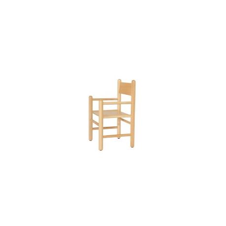 SEDIA CON BRACCIOLI NATURALE 26 PER BAMBINI