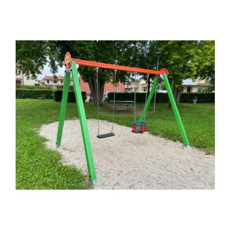 STRUTTURA ALTALENA DOPPIA PER BAMBINI