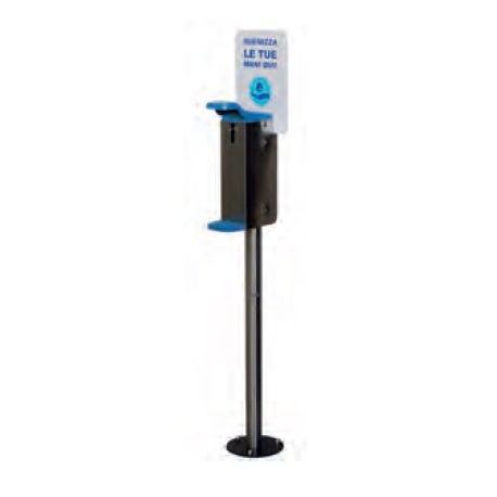 COLONNA CON DISPENSER A GOMITO FISSAGGIO AL SUOLO
