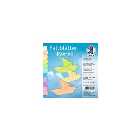 ORIGAMI COLORI PASTELLO 130GR 14X14 100FG