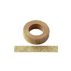 NASTRO ADESIVO GLITTER ORO MM15X5MT