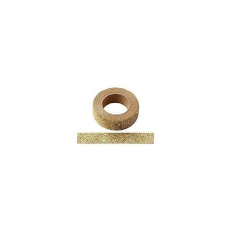 NASTRO ADESIVO GLITTER ORO MM15X5MT