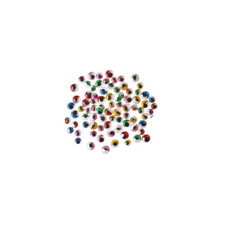 OCCHI MOBILI COLORATI CON CIGLIA PZ.230
