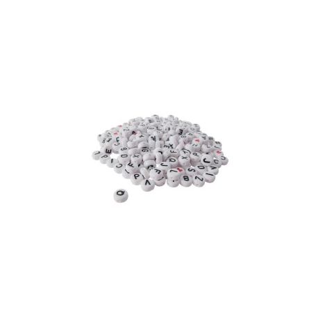 PERLINE IN PLASTICA ALFABETO PZ.250