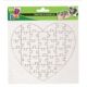CARTONE DA DECORARE PUZZLE CUORE CM.16X16 PZ.10