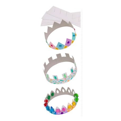 CORONE DA DECORARE - 6 MODELLI - 12 PEZZI