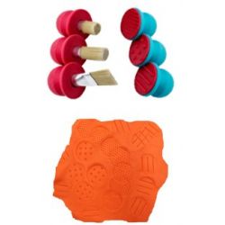 SET PENNELLI E TIMBRI ERGONOMICI - 6 PZ