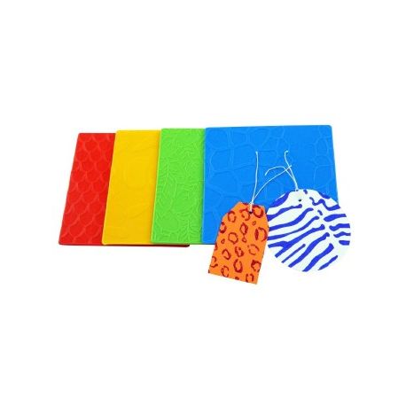 FROATTAGE MANTI DEGLI ANIMALI DOUBLE FACE - 4 PZ
