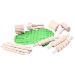 SET 12 ATTREZZI IN LEGNO PER MODELLARE