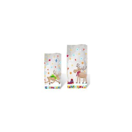 SACCHETTI REGALO ALCE 14,5X23,5CM PZ.10
