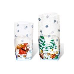 SACCHETTI REGALO NATALE 14,5X23,5CM PZ.10