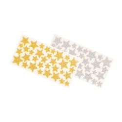 STELLE GOMA EVA ADES. GLITTER ORO/ARGENTO PZ.132