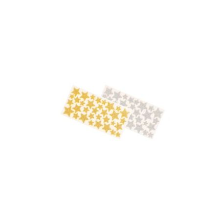 STELLE GOMA EVA ADES. GLITTER ORO/ARGENTO PZ.132