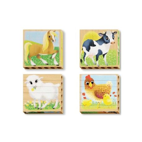 4 PUZZLE FATTORIA PER BAMBINI