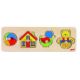 PUZZLE LEGNO C/POMELLI CM. 30X10 OGGETTI PZ.4