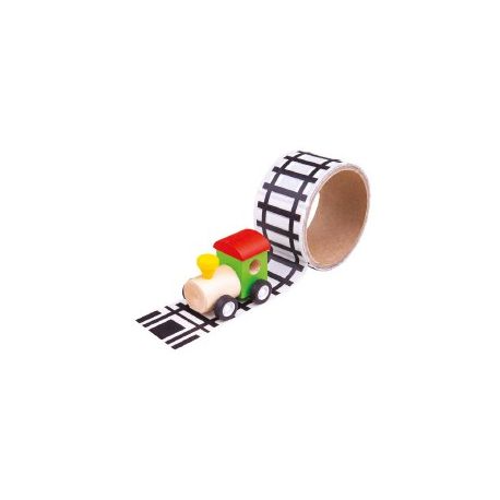 NASTRO ADESIVO FERROVIA + TRENO CM.5X8MT PER BAMBINI