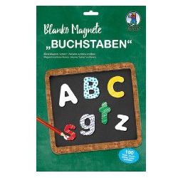 LETTERE MAGNETICHE DA COLORARE - 100 PZ