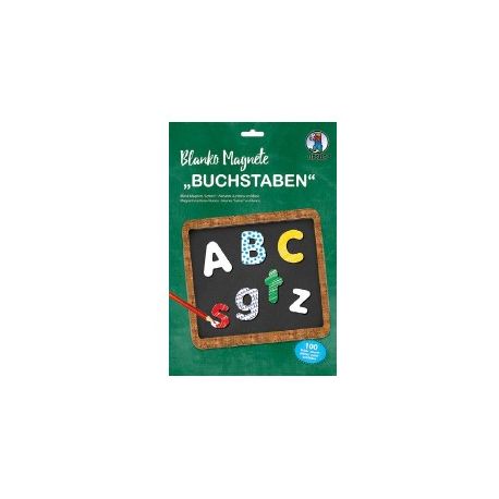 LETTERE MAGNETICHE DA COLORARE - 100 PZ PER BAMBINI