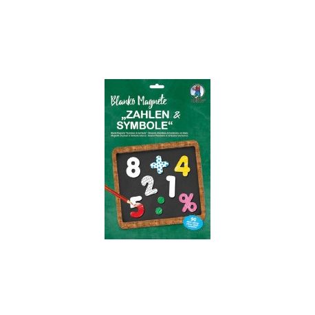 NUMERI MAGNETICI DA COLORARE - 90 PZ PER BAMBINI