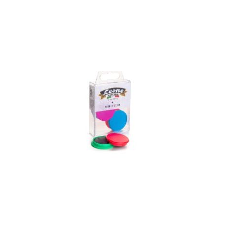 MAGNETI COLORATI PZ.4 MM.32