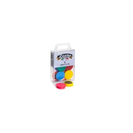 MAGNETI COLORATI PZ.8 MM.24