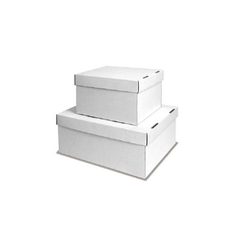 SCATOLE CON COPERCHIO BIANCA CM.22X17X13 PZ.10