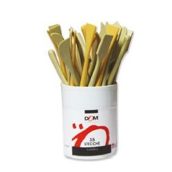 STECCHE IN PLASTICA BARATTOLO PZ.35 ASS. CM.18