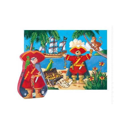 PUZZLE IL PIRATA E IL TESORO 36 PZ PER BAMBINI