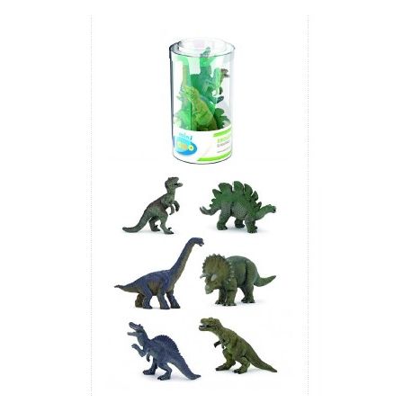 MINI ANIMALI - DINOSAURI 6PZ PER BAMBINI