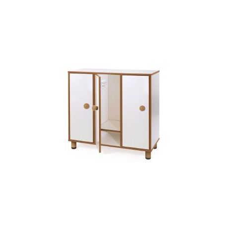SPOGLIATOIO IN LEGNO 3 ANTE 6 APPANDIABITI PER BAMBINI