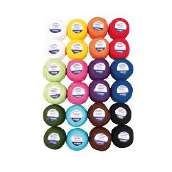 GOMITOLI IN COTONE 12 COLORI GR.20 24PZ