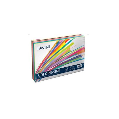 RISMA COLORISSIMI FG.240 CM.25X35 GR.200 12COL.ASS