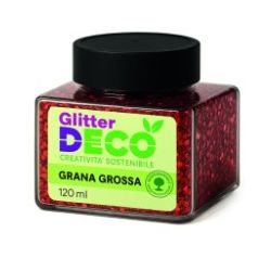 GLITTER BIO GRANA GROSSA 120ML ROSSO