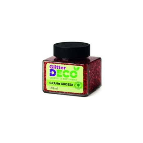 GLITTER BIO GRANA GROSSA 120ML ROSSO