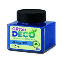 GLITTER BIO GRANA FINE 120ML BLU