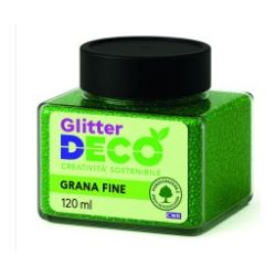 GLITTER BIO GRANA FINE 120ML VERDE