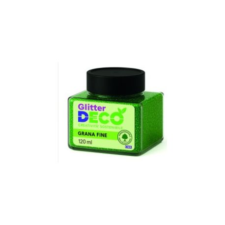 GLITTER BIO GRANA FINE 120ML VERDE