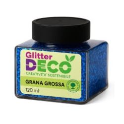 GLITTER BIO GRANA GROSSA 120ML BLU