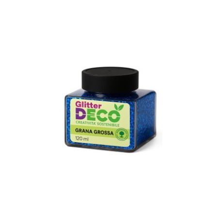 GLITTER BIO GRANA GROSSA 120ML BLU