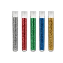 GLITTER BIO GRANA FINE 10ML VERDE - 5 PEZZI