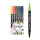 MARKER CALLIGRAPHY DOPPIA PUNTA 6 COL.