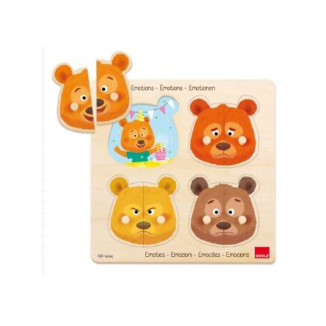 PUZZLE CON POMELLI ORSI DELLE EMOZIONI PER BAMBINI