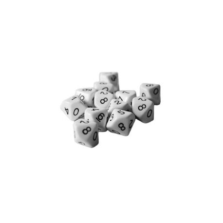 DADO 10 FACCE DA 0 A 9 - 12 PEZZI PER BAMBINI