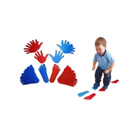 SAGOME 8 MANI E 12 PIEDI 16X8CM PER BAMBINI