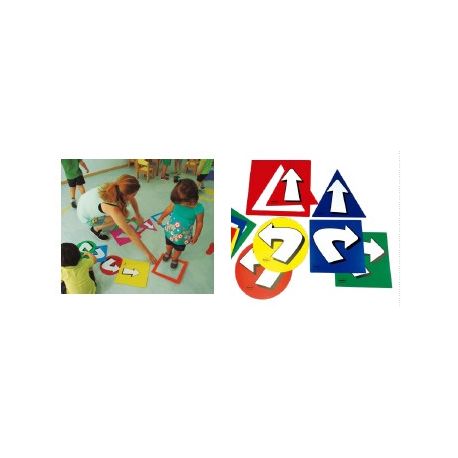 FRECCE E FORME 6 PEZZI 29X29CM PER BAMBINI