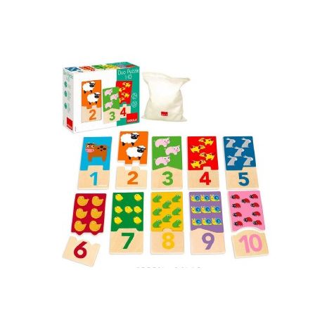 PUZZLE DUO 1-10 PER BAMBINI